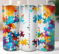 Splatter Autism Awareness Tumbler